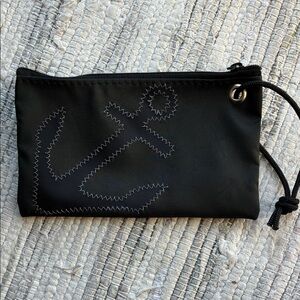 Sea Bags Black Anchor Wristlet